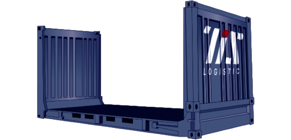 20-ти футовый  (стальной) контейнер 
с торцевыми стенками для грузоперевозок от ТИС Лоджистик